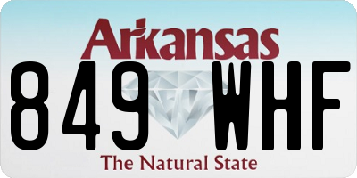 AR license plate 849WHF