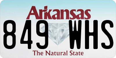 AR license plate 849WHS