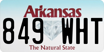 AR license plate 849WHT
