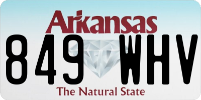 AR license plate 849WHV