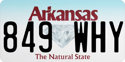AR license plate 849WHY