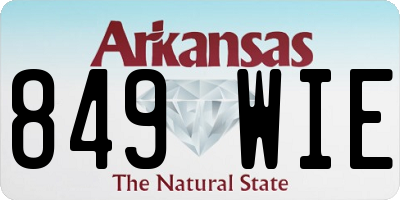 AR license plate 849WIE