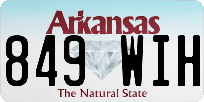 AR license plate 849WIH