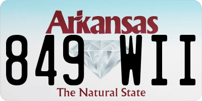 AR license plate 849WII