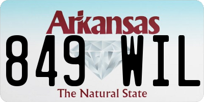 AR license plate 849WIL