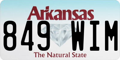 AR license plate 849WIM
