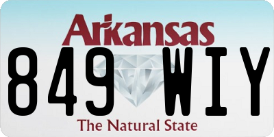 AR license plate 849WIY