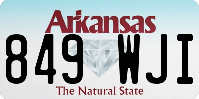 AR license plate 849WJI