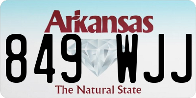AR license plate 849WJJ
