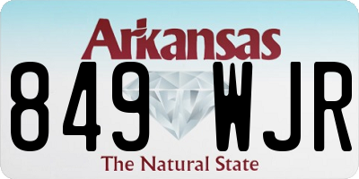 AR license plate 849WJR