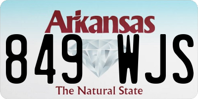 AR license plate 849WJS