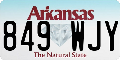 AR license plate 849WJY