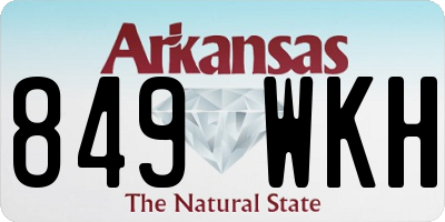 AR license plate 849WKH