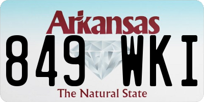 AR license plate 849WKI