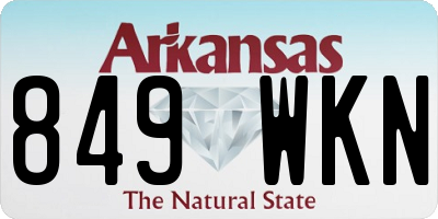 AR license plate 849WKN