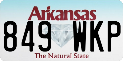 AR license plate 849WKP