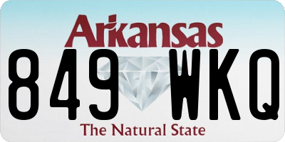 AR license plate 849WKQ