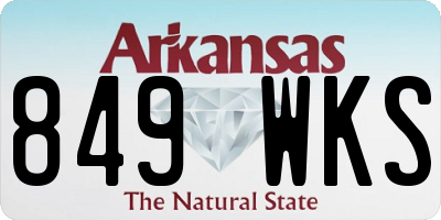 AR license plate 849WKS