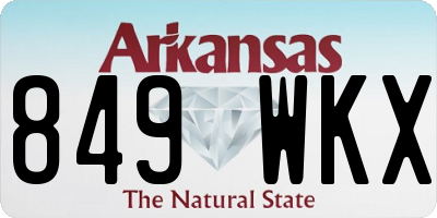 AR license plate 849WKX