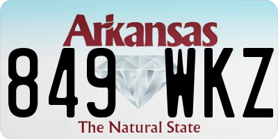 AR license plate 849WKZ