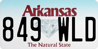AR license plate 849WLD