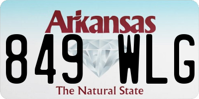 AR license plate 849WLG