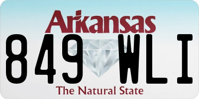 AR license plate 849WLI