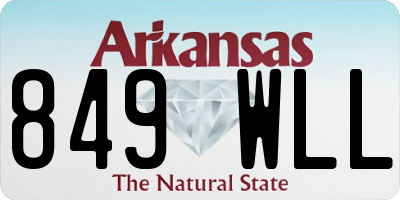 AR license plate 849WLL