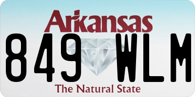 AR license plate 849WLM
