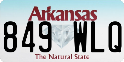 AR license plate 849WLQ
