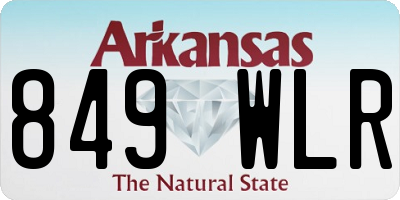AR license plate 849WLR