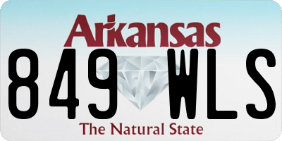 AR license plate 849WLS