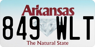 AR license plate 849WLT