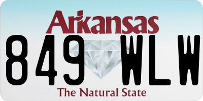 AR license plate 849WLW