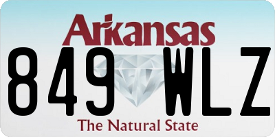 AR license plate 849WLZ