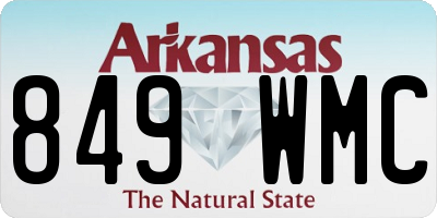 AR license plate 849WMC
