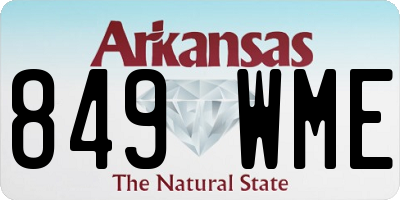 AR license plate 849WME