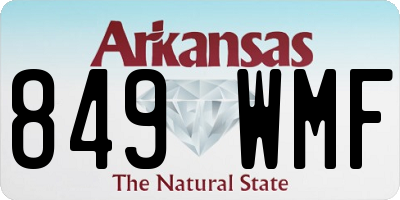 AR license plate 849WMF