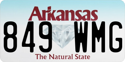 AR license plate 849WMG