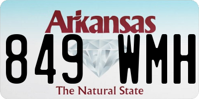 AR license plate 849WMH