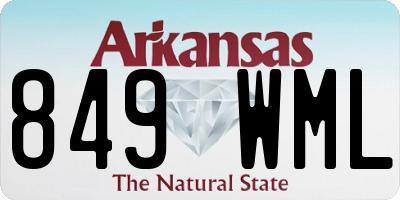 AR license plate 849WML