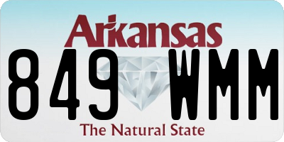 AR license plate 849WMM