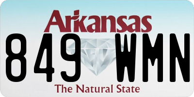 AR license plate 849WMN