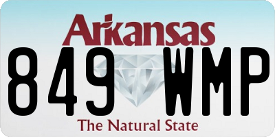 AR license plate 849WMP