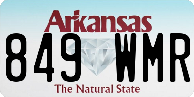 AR license plate 849WMR
