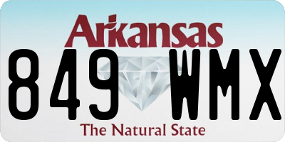 AR license plate 849WMX