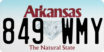 AR license plate 849WMY