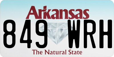 AR license plate 849WRH