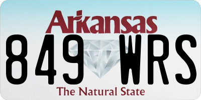 AR license plate 849WRS