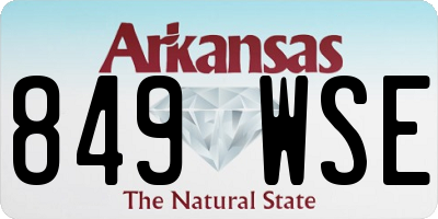 AR license plate 849WSE